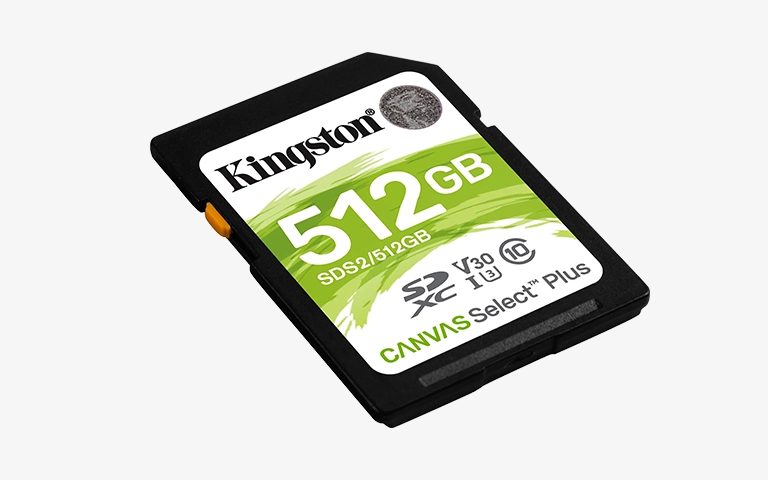 Kingston Canvas Select Plus 512 GB SDXC hafıza kartı